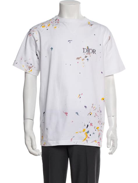 dior paint splash t shirt|christian dior t shirts.